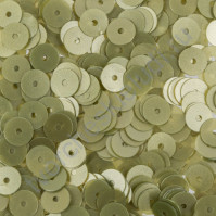 Пайетки плоские круглые с матовым эффектом 6 мм, 10 гр, цвет бледно-зелёный