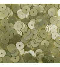 Пайетки плоские круглые с матовым эффектом 6 мм, 10 гр, цвет бледно-зелёный