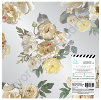 Прозрачный ацетатный лист с цветочным орнаментом Magnolia Jane, 30.5х30.5 см