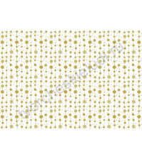 Пленка с золотым рисунком для декора Snowflakes, коллекция Hello, winter!, толщина 0.25 мм, формат А4