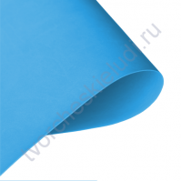 Кожзам переплетный на полиуретановой основе плотность 230 гр/м2, 50х70 см, цвет F003 - лазурный