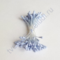Тычинки матовые двусторонние 60х1.5 мм, 50 шт, цвет голубо-фиолетовый