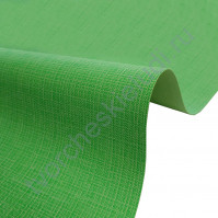Кожзам переплетный с тиснением под холст на полиуретановой основе плотность 230 гр/м2, 50х70 см, цвет F349-зеленый