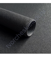 Кожзам переплетный на полиуретановой основе с фактурой глиттер, плотность 280 гр/м2, 35х50 см, цвет 7807-черный
