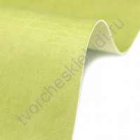 Кожзам переплетный на полиуретановой основе плотность 230 гр/м2, 35х50 см, цвет D516 светло-зеленый