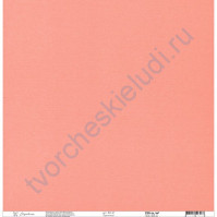 Кардсток текстурированный 30.5х30.5 см, цвет Персиковый, плотность 235 гр/м