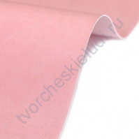 Кожзам переплетный на полиуретановой основе плотность 230 гр/м2, 50х70 см, цвет A464 - розовый