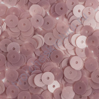Пайетки плоские круглые с матовым эффектом 6 мм, 10 гр, цвет бледно-фиолетовый