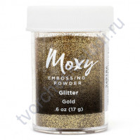 Пудра для эмбоссинга Moxy Glitter, 17 гр, цвет Gold (золото)