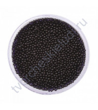 Декоративный топинг (микробисер), размер 0.6-0.8 мм, цвет черный