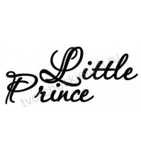 Декор из термотрансферной пленки, надпись Little Prince, 9.4х3.9 см см, цвет в ассортименте