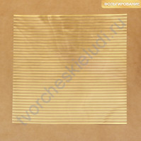 Прозрачный ацетатный лист с фольгированием Полосы, 30.5х30.5 см