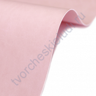 Кожзам переплетный на полиуретановой основе плотность 230 гр/м2, 50х70 см, цвет F414-светло-розовый