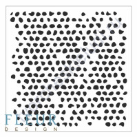 Трафарет пластиковый многоразовый Пузыри, 15.5х15.5 см, толщина 0.5 мм