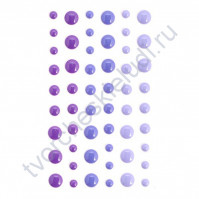 Эмалевые точки (дотс) 54 шт, оттенки лилового