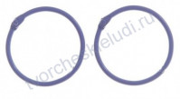 Кольца для альбомов, 2 шт, цвет фиолетовый, 45 мм