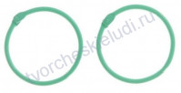 Кольца для альбомов, 2 шт, цвет светло- зелёный, 45 мм