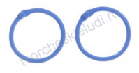 Кольца для альбомов, 2 шт, цвет синий, 3 см