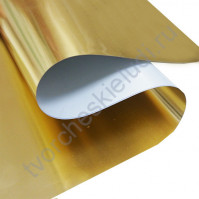 Термотрансферная пленка-фольга Foil, цвет зеркальное золото, 25х25 см (+/- 1 см)
