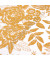 Калька декоративная с золотым фольгированием Golden, Коллекция Willow Lane, 30.5х30.5 см