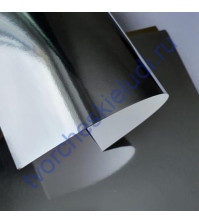 Картон дизайнерский односторонний металлизированный Splendorlux Mirror ARGENTO 320 гр, размер 20х30 см, цвет зеркальное серебро