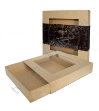 Зоготовка для декорирования в форме Спичечного коробка с окошком, размер 20х20 см
