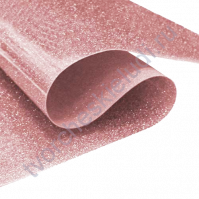 Термотрансферная пленка глиттер, цвет Пыльно-розовый, 25х25 см (+/- 2 см)