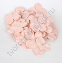 Лепестки гортензии большие 5 см, 10 шт, цвет розово-персиковый светлый