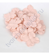 Лепестки гортензии большие 5 см, 10 шт, цвет розово-персиковый светлый