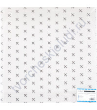 Прозрачный ацетатный лист с серебряным фольгированием Аэропорт, 30.5х30.5 см, 150 гр/м 
