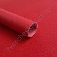 Кожзам переплетный на полиуретановой основе с фактурой глиттерплотность 280 гр/м2, 35х50 см, цвет 7809-красный