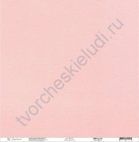 Кардсток текстурированный 30.5х30.5 см, цвет Розовый фламинго, плотность 235 гр/м2